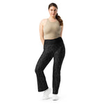 Black Zebra Flare Leggings