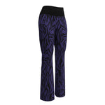 Purple Zebra Flare Leggings