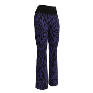 Purple Zebra Flare Leggings