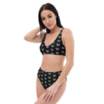 Metal Logo High-Waisted Bikini