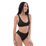 Black Zebra High-Waisted Bikini
