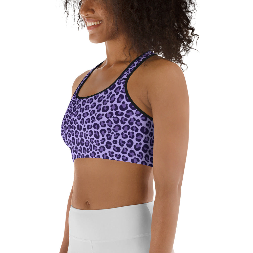Purple Leopard Sports Bra