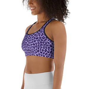 Purple Leopard Sports Bra
