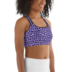 Purple Leopard Sports Bra