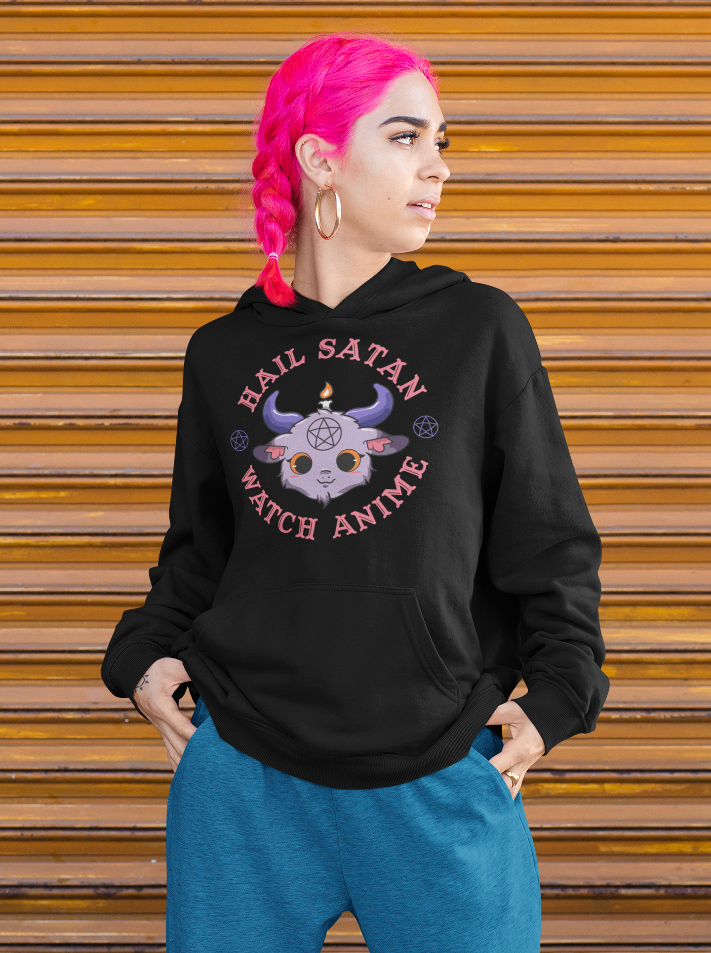 Hail Satan Watch Anime Unisex Hoodie