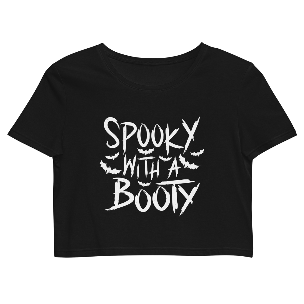 Spooky With A Booty Organic Crop Top