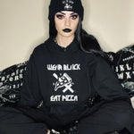 Wear Black Eat Pizza Unisex Hoodie