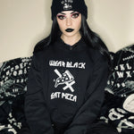 Wear Black Eat Pizza Unisex Hoodie