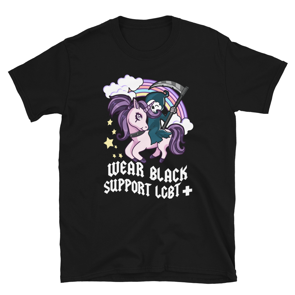Wear Black Support LGBT+ Unisex T-Shirt