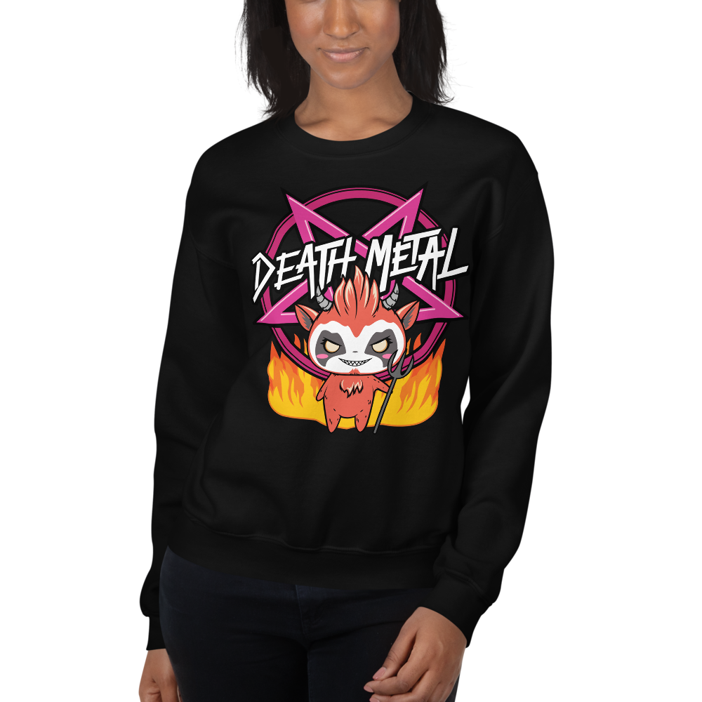 Death Metal Unisex Sweatshirt Black Coffin Club