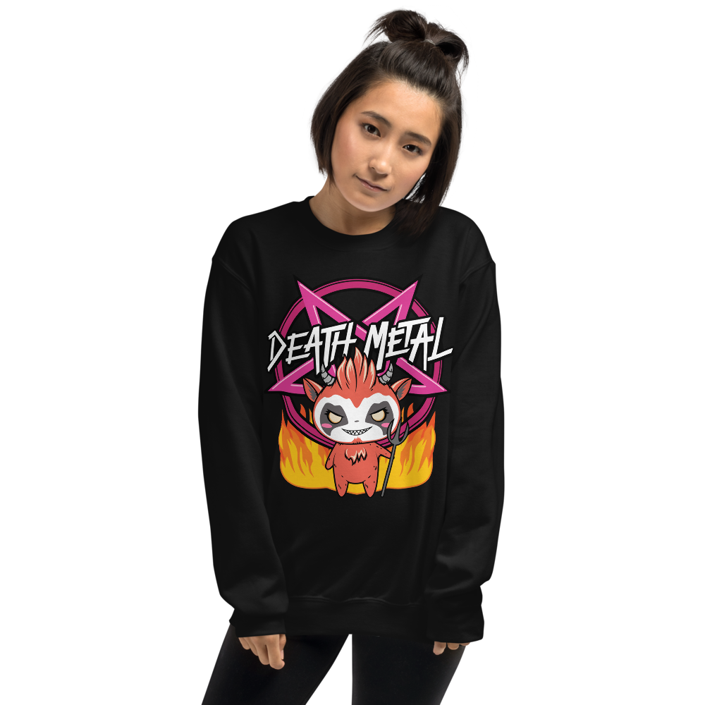 Death Metal Unisex Sweatshirt Black Coffin Club